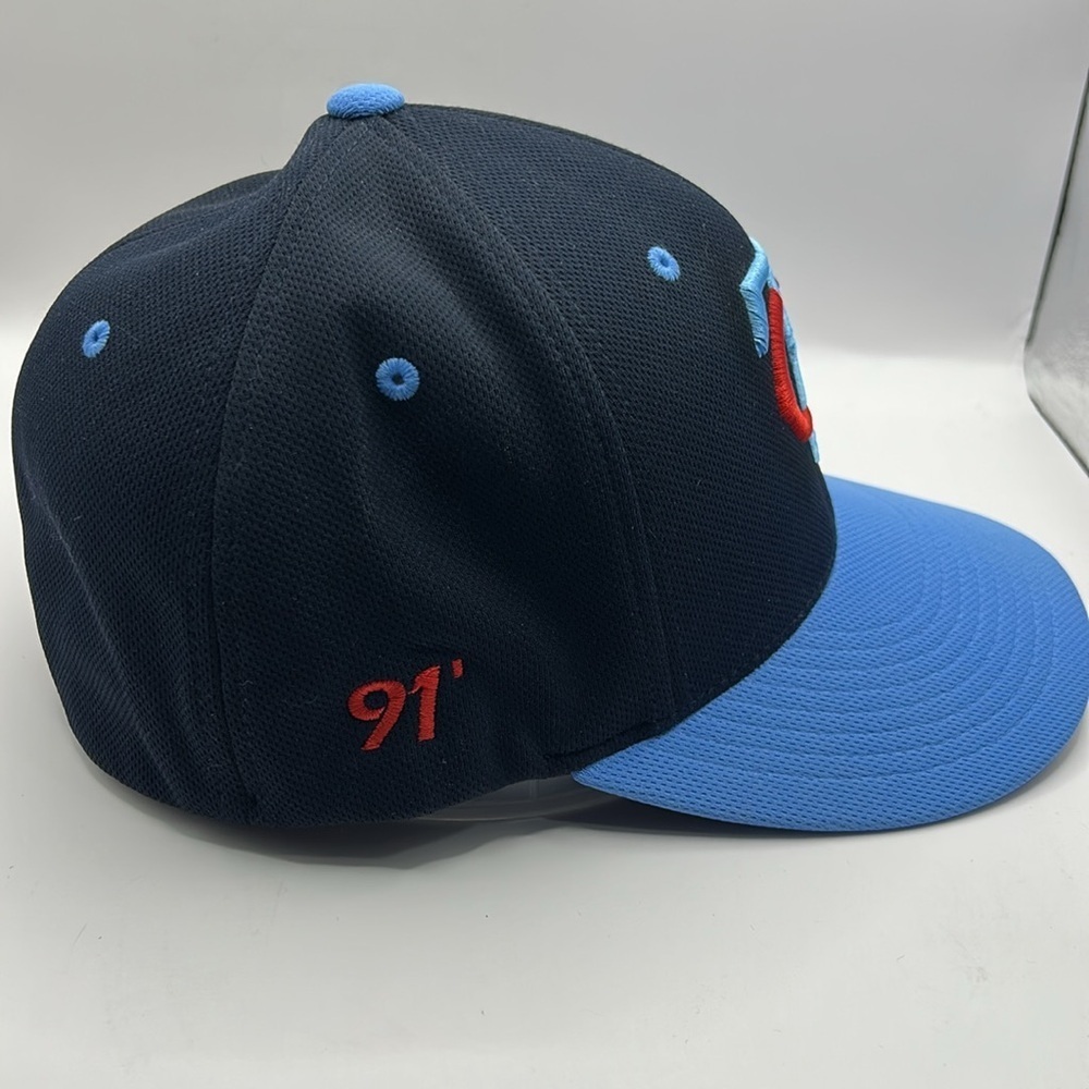 Minnesota Twins Navy and Light Blue Baseball Cap with Red Logo - Picture 9 of 13